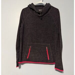 Dunnes Stores Performance Sport Charcoal Pink Trim Hoodie Women's Size 14 EUR 42